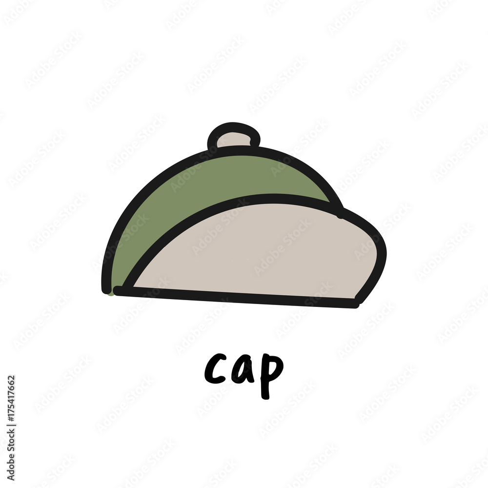 Obraz premium Illustration drawing style of camping icons collection