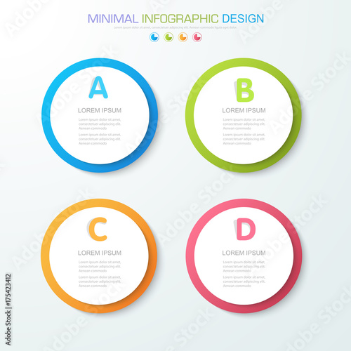 Infographic Elements with business icon on full color background  process or steps and options workflow diagrams,vector design element eps10 illustration