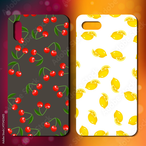 Original fruit pattern on phone cover photo