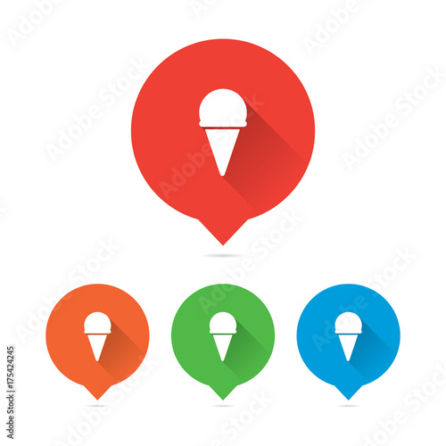 Colorful Round Long Shadow Ice Cream Markers Free Download Colorful Round Long Shadow Ice Cream Markers - GFXLoad