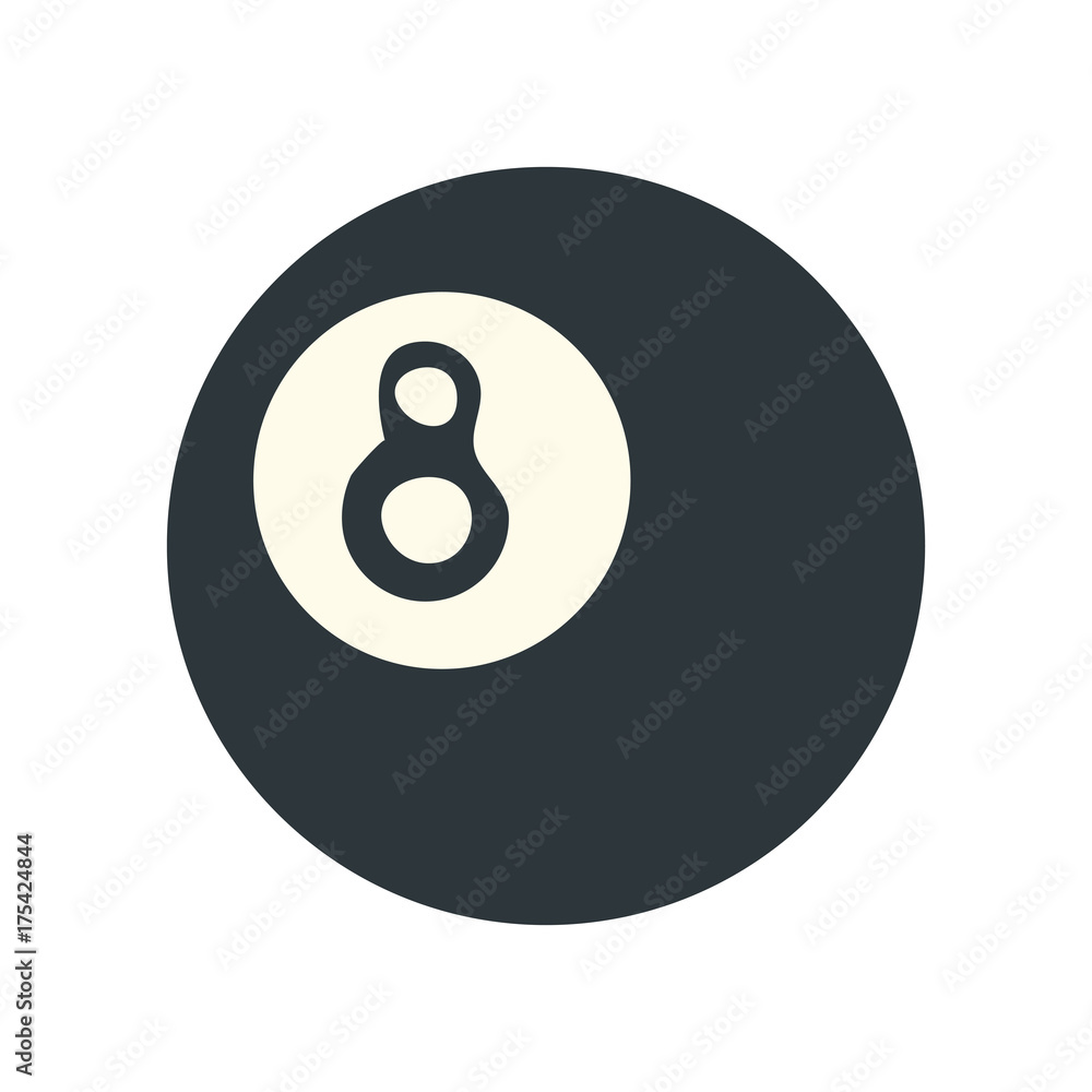 8 ball pool or billiard icon image vector illustration design Stock Vector  | Adobe Stock
