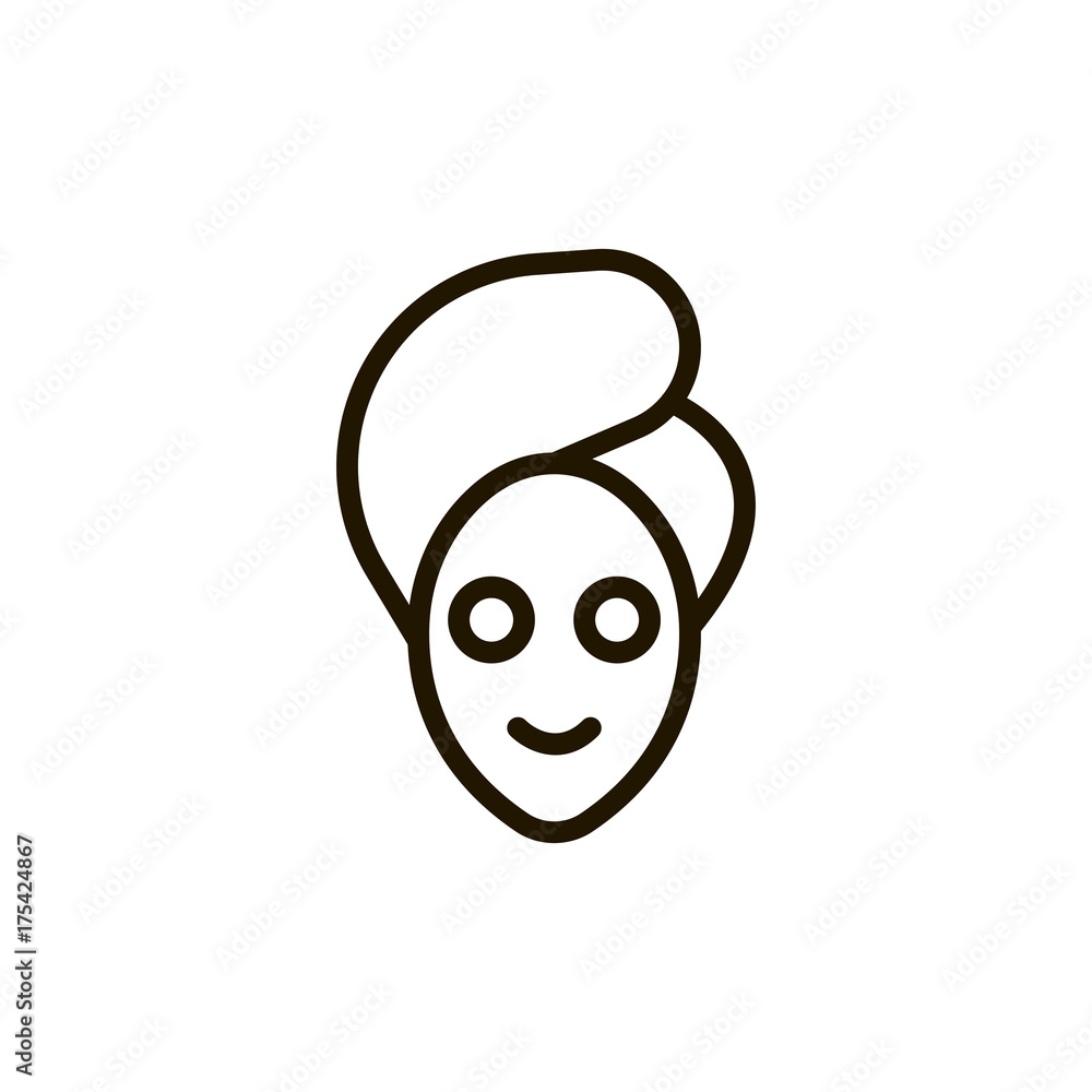 Spa circle flat icon Spa circle flat icon