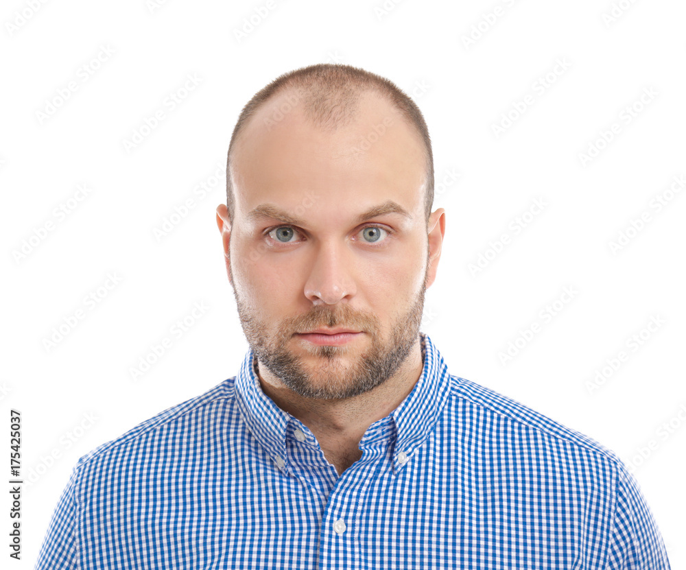 Obraz premium Young man on white background