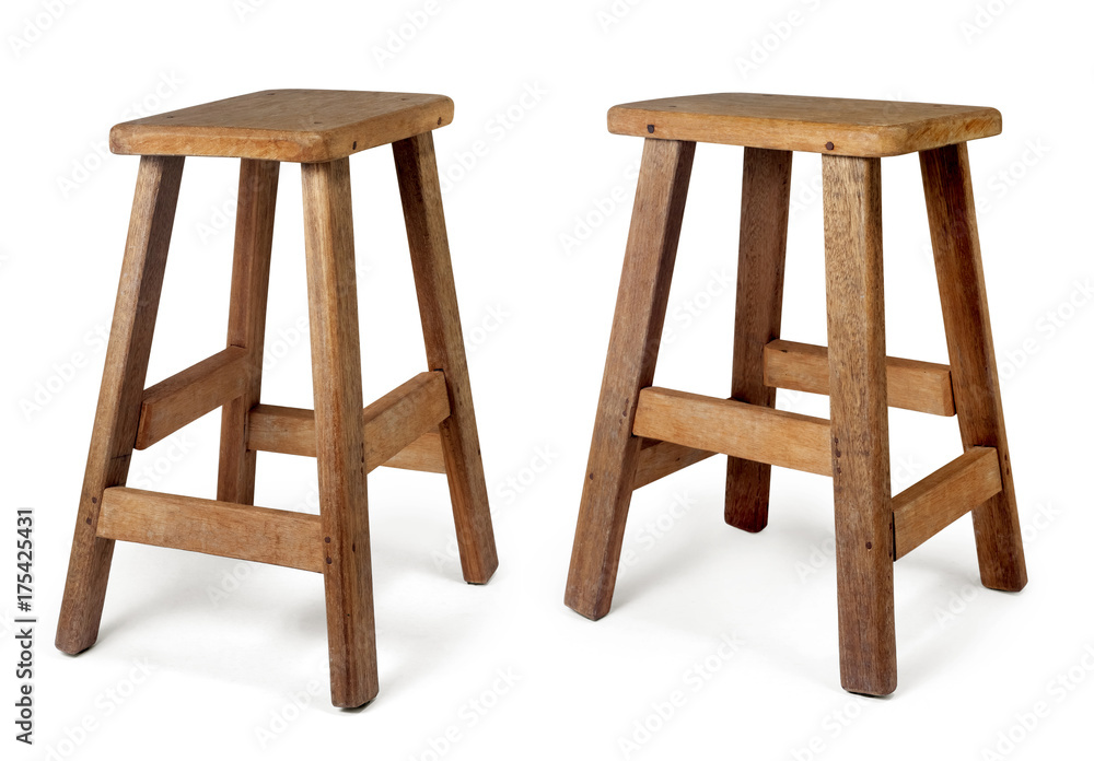 Old wooden chair isolated on white background with clipping path. Old wooden chair isolated on white background with clipping path.