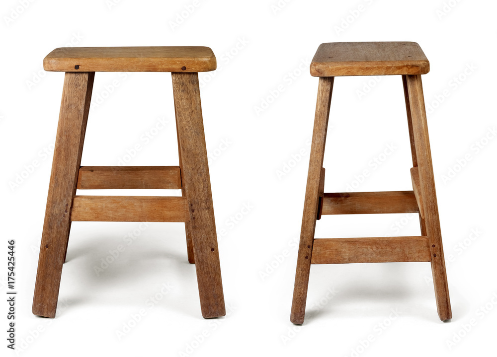 Old wooden chair isolated on white background with clipping path. Old wooden chair isolated on white background with clipping path.