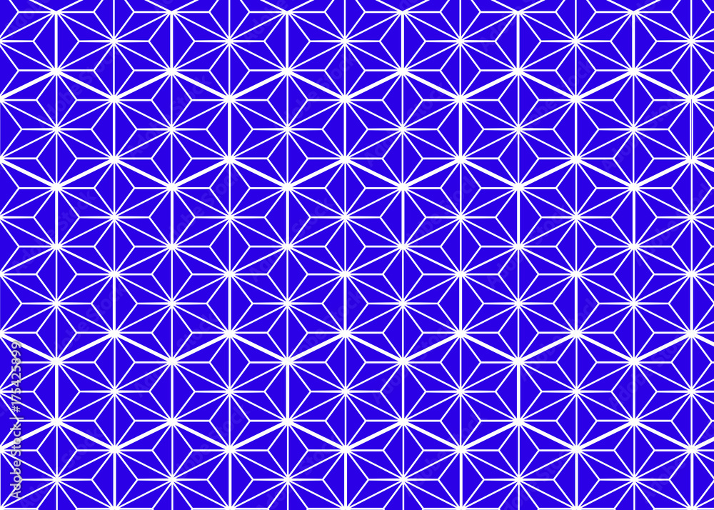麻の葉模様 麻の葉模様