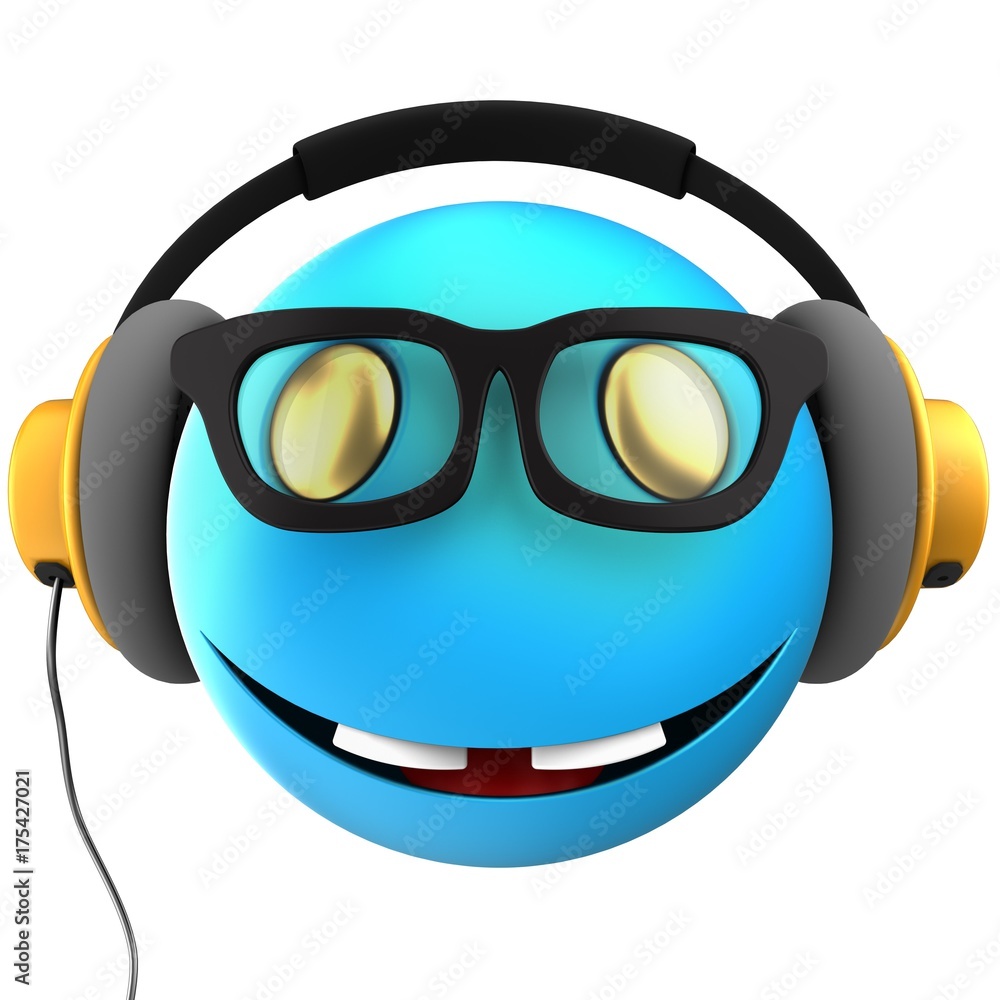 3d blue emoticon smile 3d blue emoticon smile