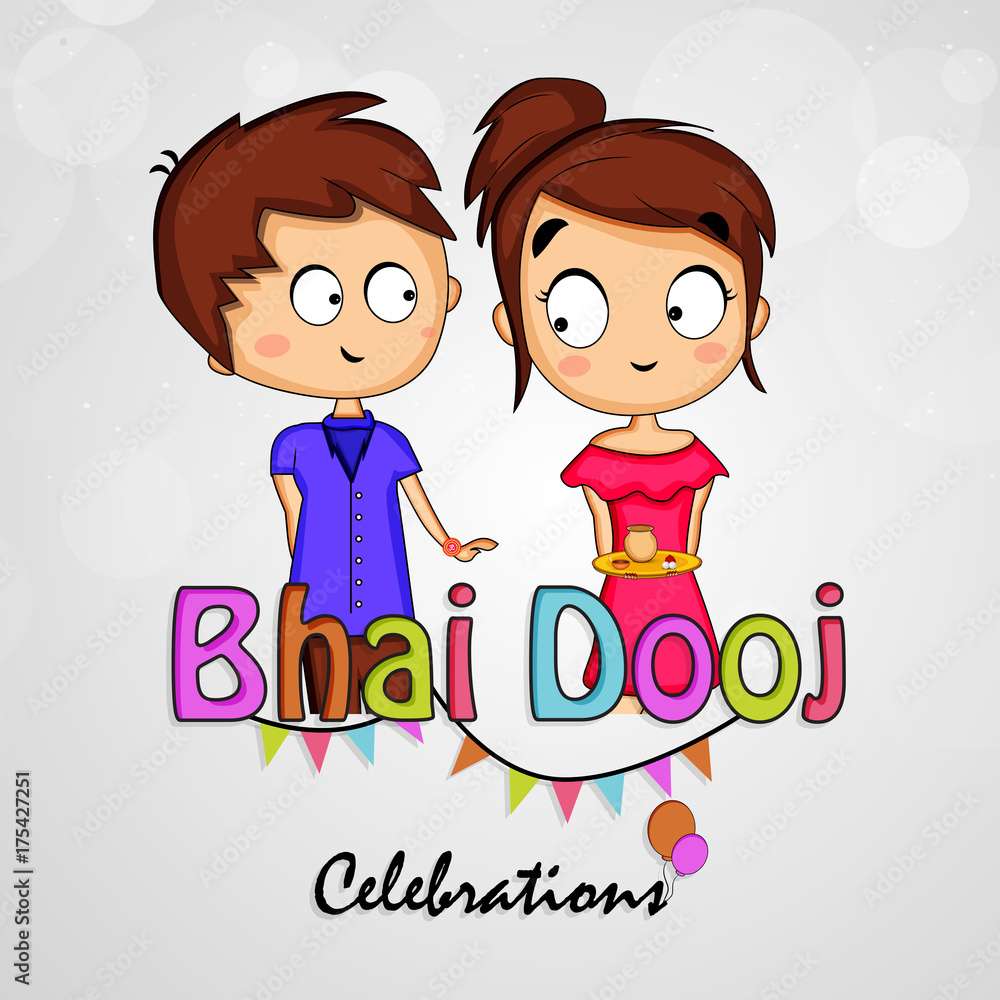 illustration of elements of Hindu Festival Bhai Dooj Background illustration of elements of Hindu Festival Bhai Dooj Background