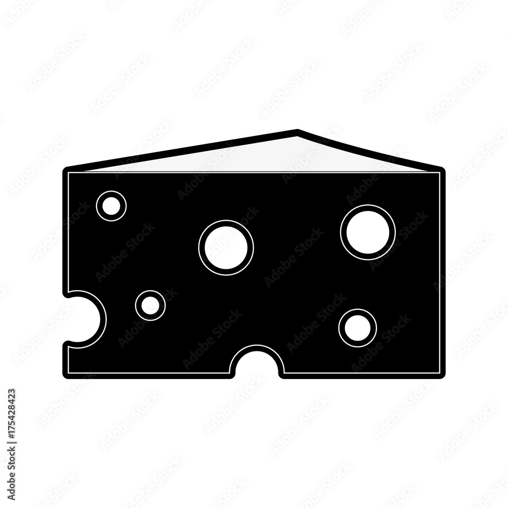 cheese food icon image vector illustration design black and white cheese food icon image vector illustration design black and white