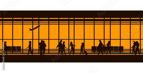airport lounge vector