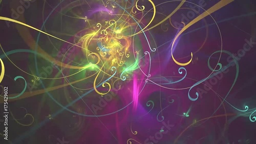 Fractal worlds, celebration art background