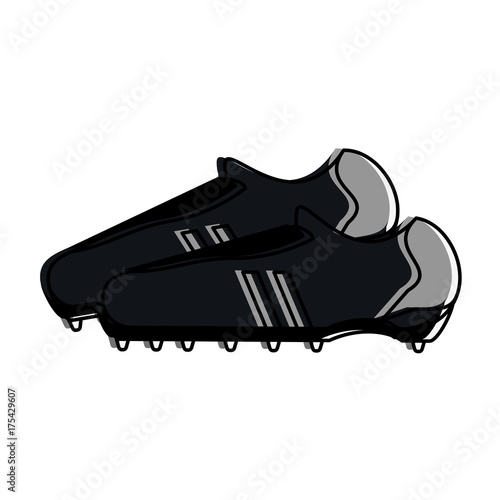 cleats shoe football or soccer related icon image vector illustration design