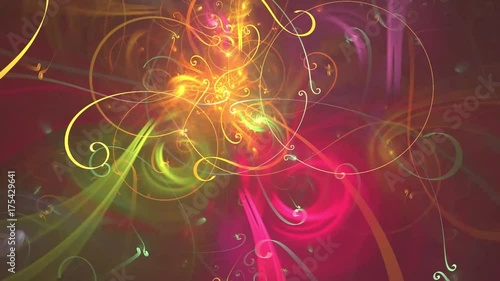 Fractal worlds, celebration art background