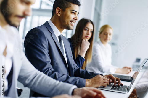 Business team working toget...