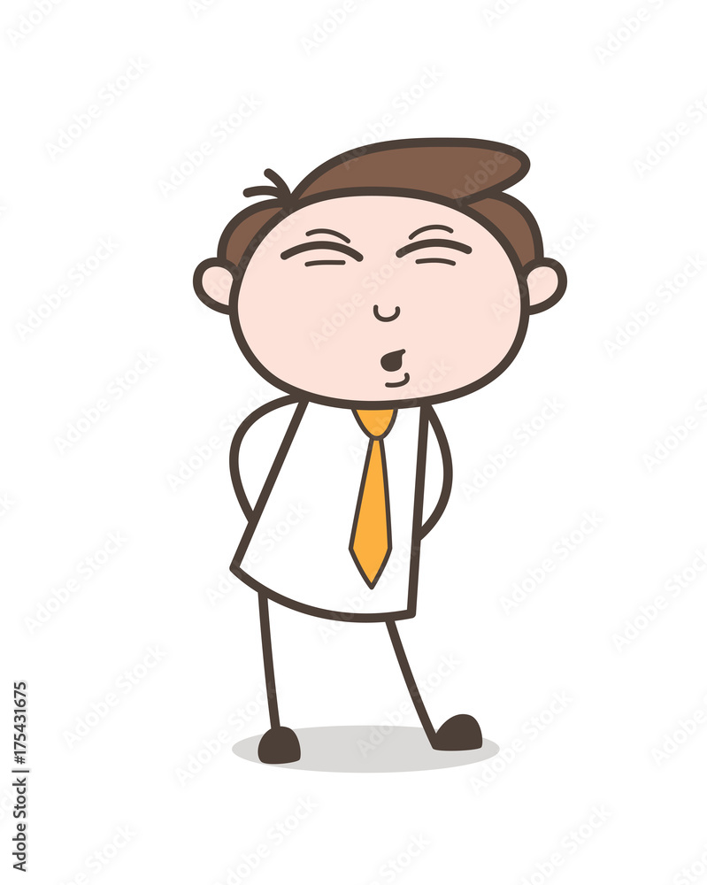 Funny Young Boy Face and Body Expression Vector Illustration Funny Young Boy Face and Body Expression Vector Illustration