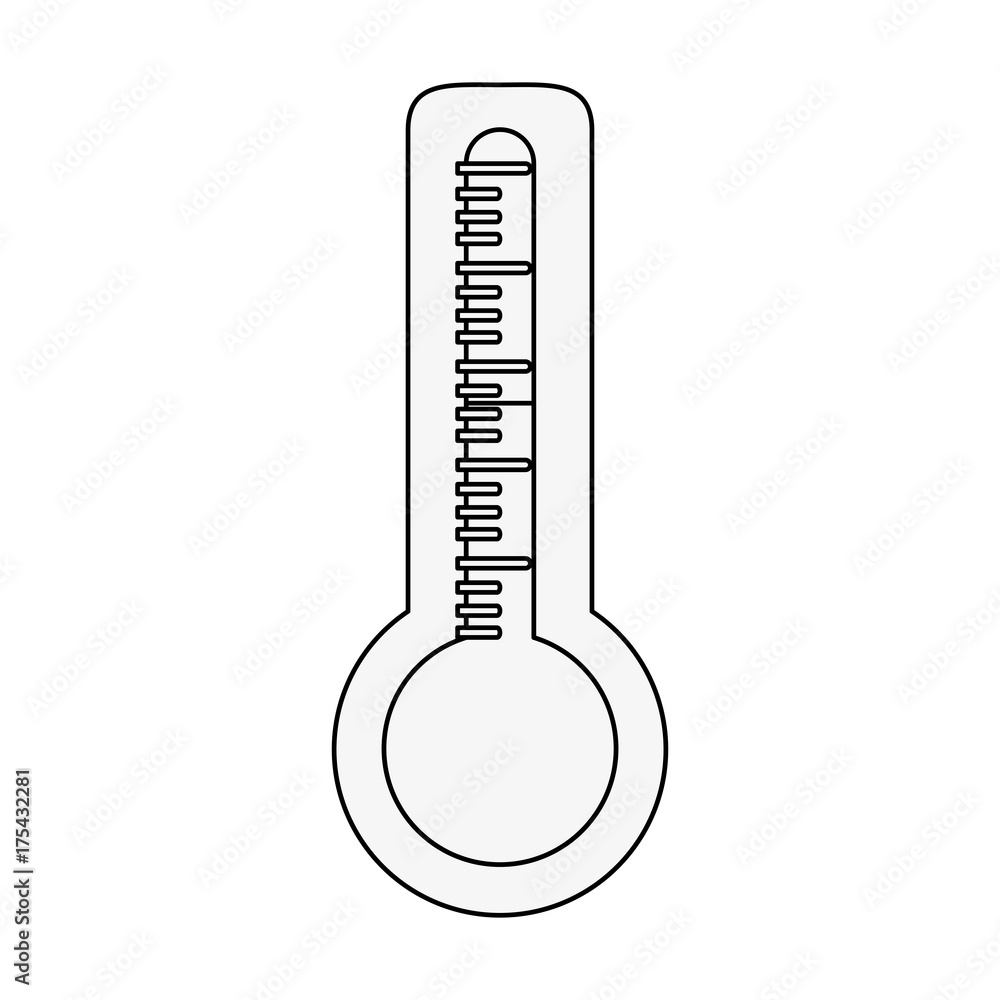 Thermometer temperature tool icon vector illustration graphic design Thermometer temperature tool icon vector illustration graphic design