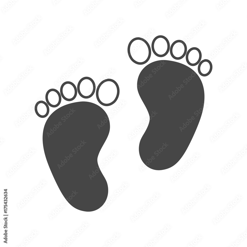 Two baby footprint Two baby footprint