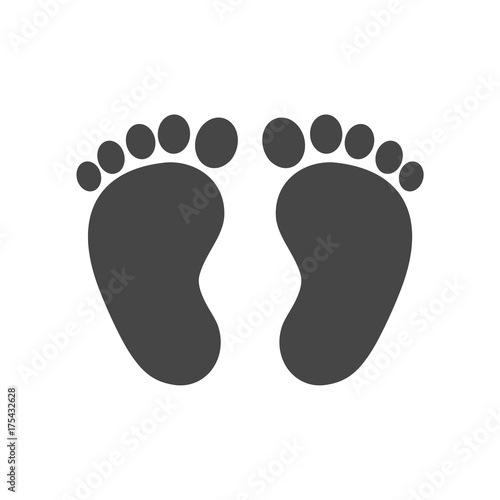 Two baby footprint 