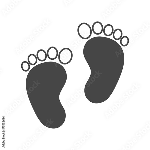 Two baby footprint 