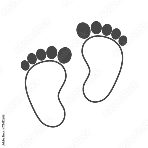 Two baby footprint 