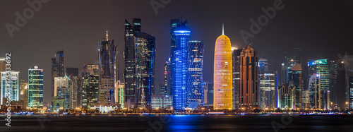 Doha skyline panorama