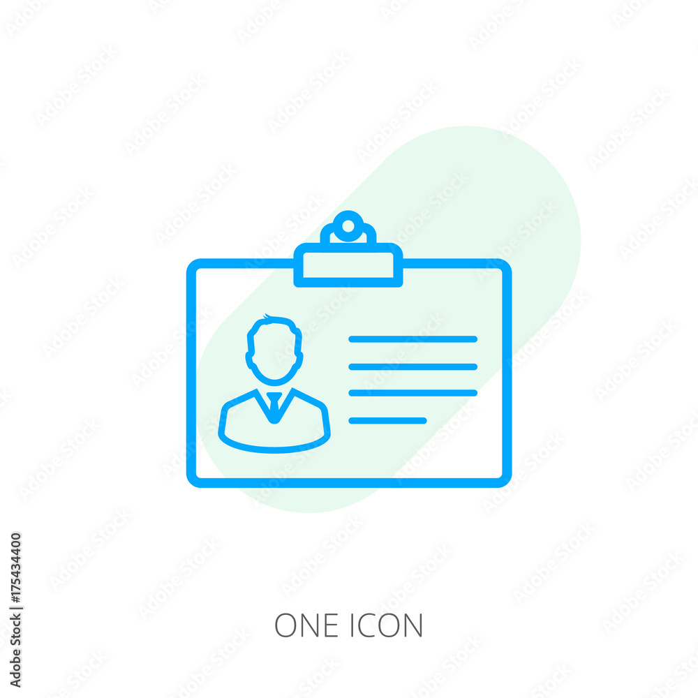 Personal Badge icon. Personal Badge icon.