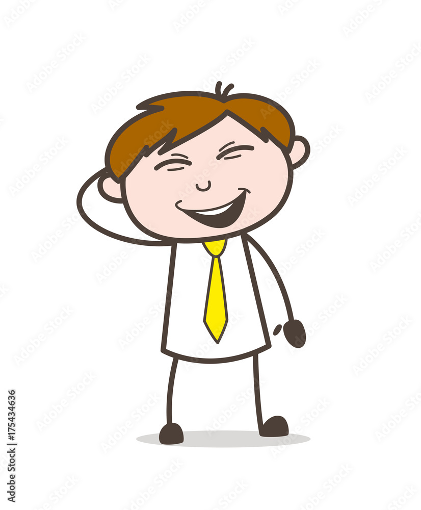 Cartoon Candidate Laughing on Joke Vector Illustration Cartoon Candidate Laughing on Joke Vector Illustration