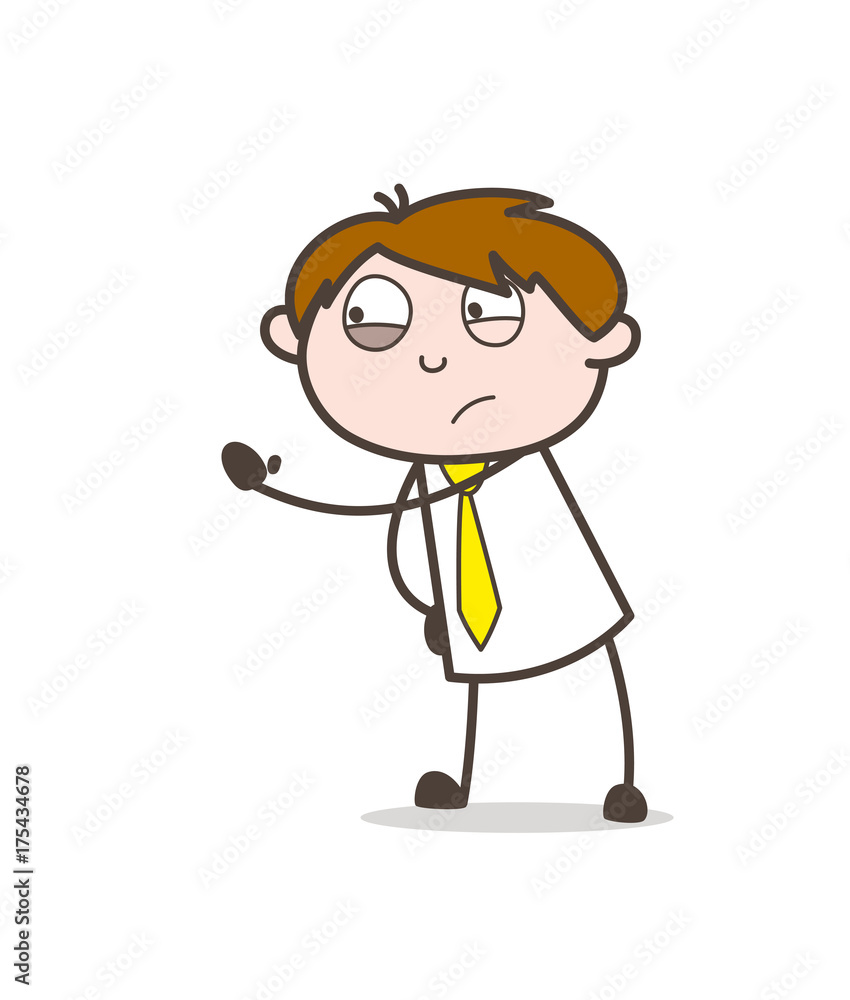 A Man Showing Hand for Help Vector Concept A Man Showing Hand for Help Vector Concept