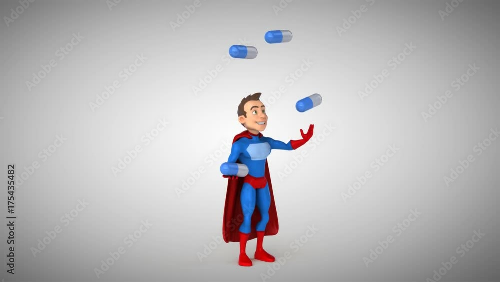 Fun superhero - 3D Animation Fun superhero - 3D Animation