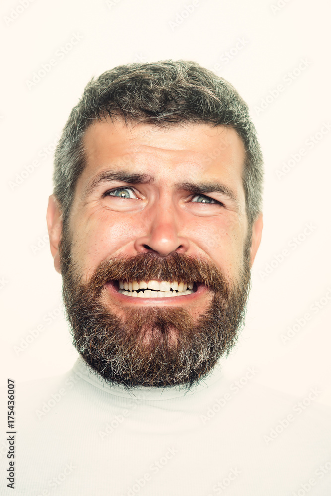 Fototapeta premium Man with long beard and mustache.