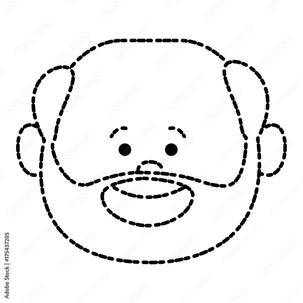 Cute grandfather cartoon icon vector illustration graphic design Cute grandfather cartoon icon vector illustration graphic design