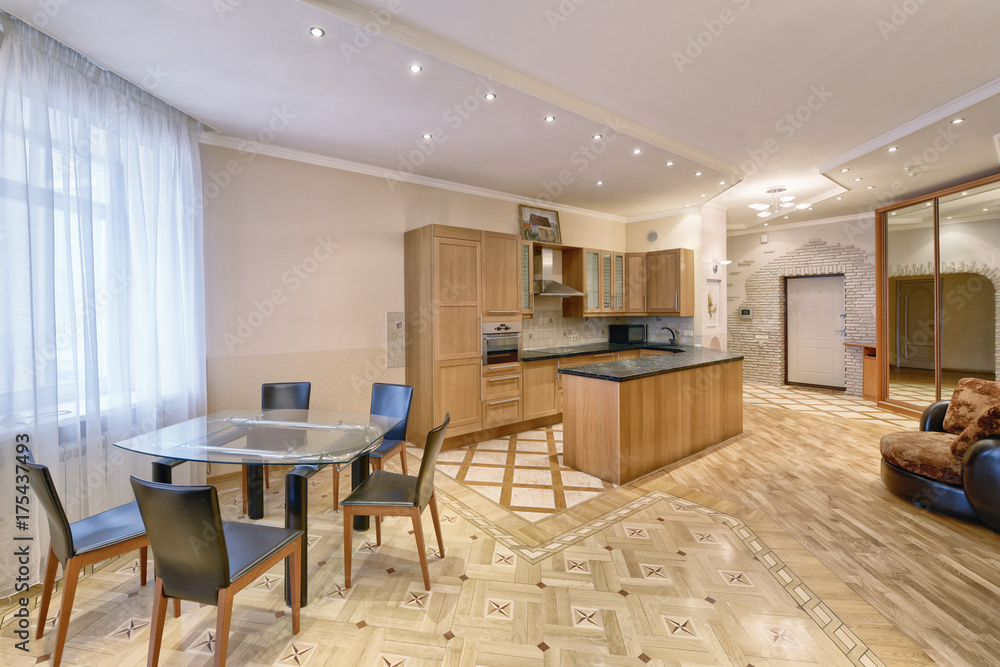 The interior of the kitchen. The interior of the kitchen.