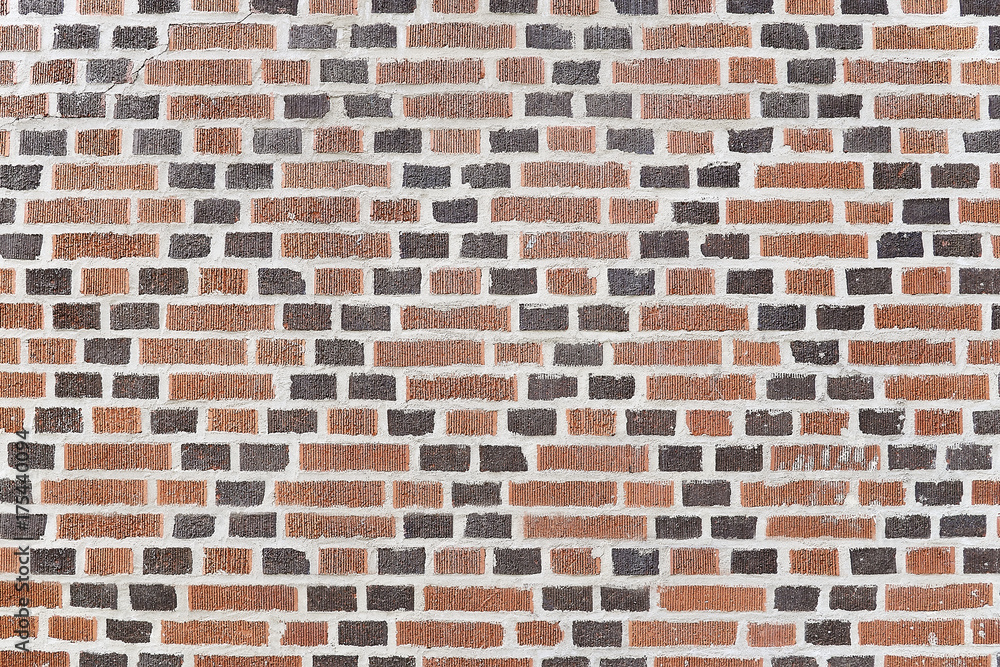 Fototapeta premium Old red red brick background