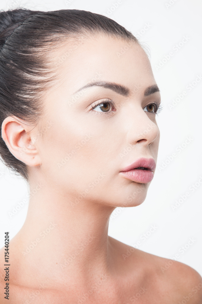Adult woman with beautiful face. Snap photo shoot. Adult woman with beautiful face. Snap photo shoot.