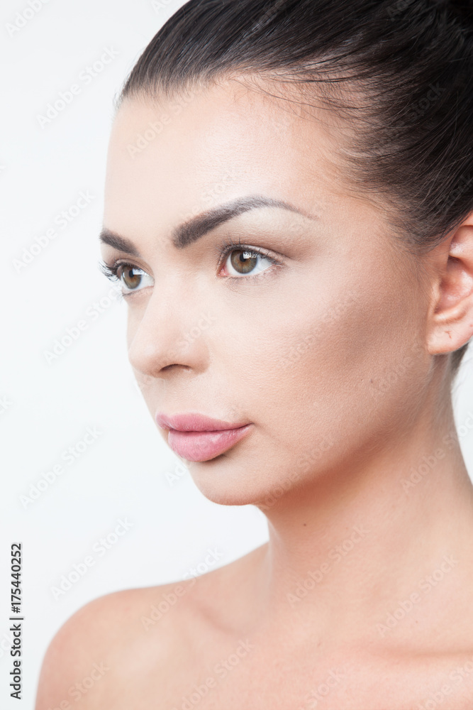 Adult woman with beautiful face. Snap photo shoot. Adult woman with beautiful face. Snap photo shoot.