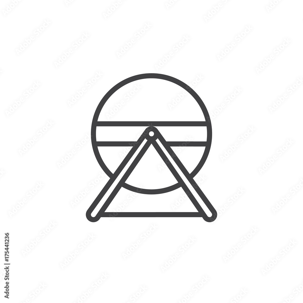 Hamster wheel line icon, outline vector sign, linear style pictogram isolated on white. Symbol, logo illustration. Editable stroke Hamster wheel line icon, outline vector sign, linear style pictogram isolated on white. Symbol, logo illustration. Editable stroke