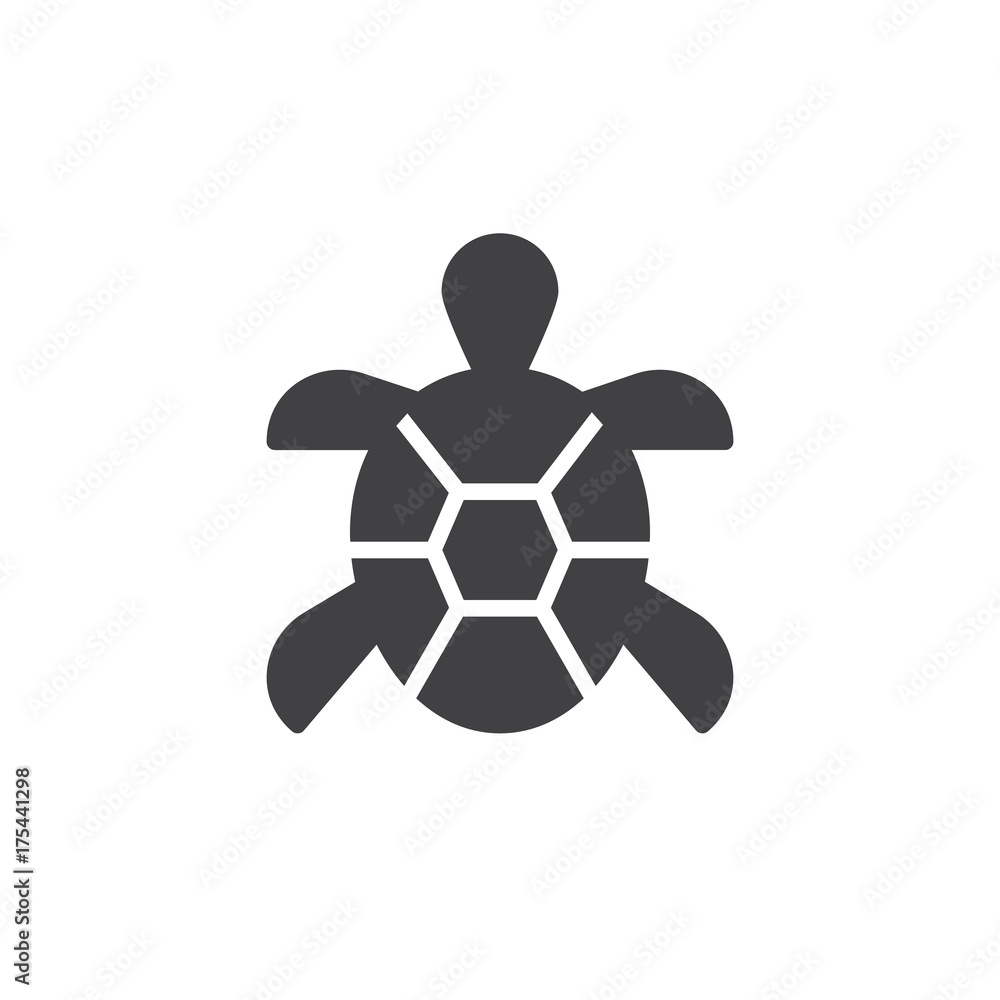Turtle icon vector, filled flat sign, solid pictogram isolated on white. Symbol, logo illustration. Turtle icon vector, filled flat sign, solid pictogram isolated on white. Symbol, logo illustration.
