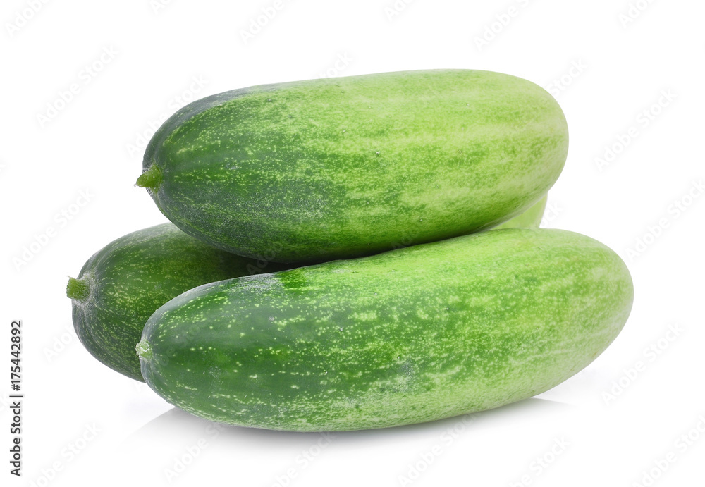 stack of fresh cucumber isolated on white background stack of fresh cucumber isolated on white background