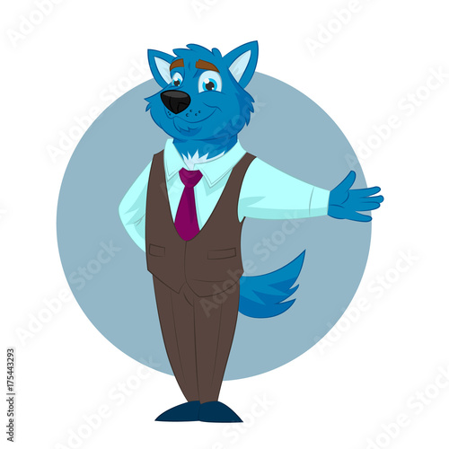 Wolf Business man
