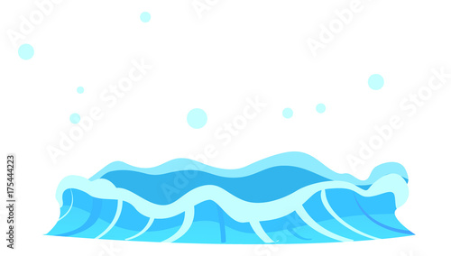 Aqueous Stream with Splashes of Blue Crystal Aqua.