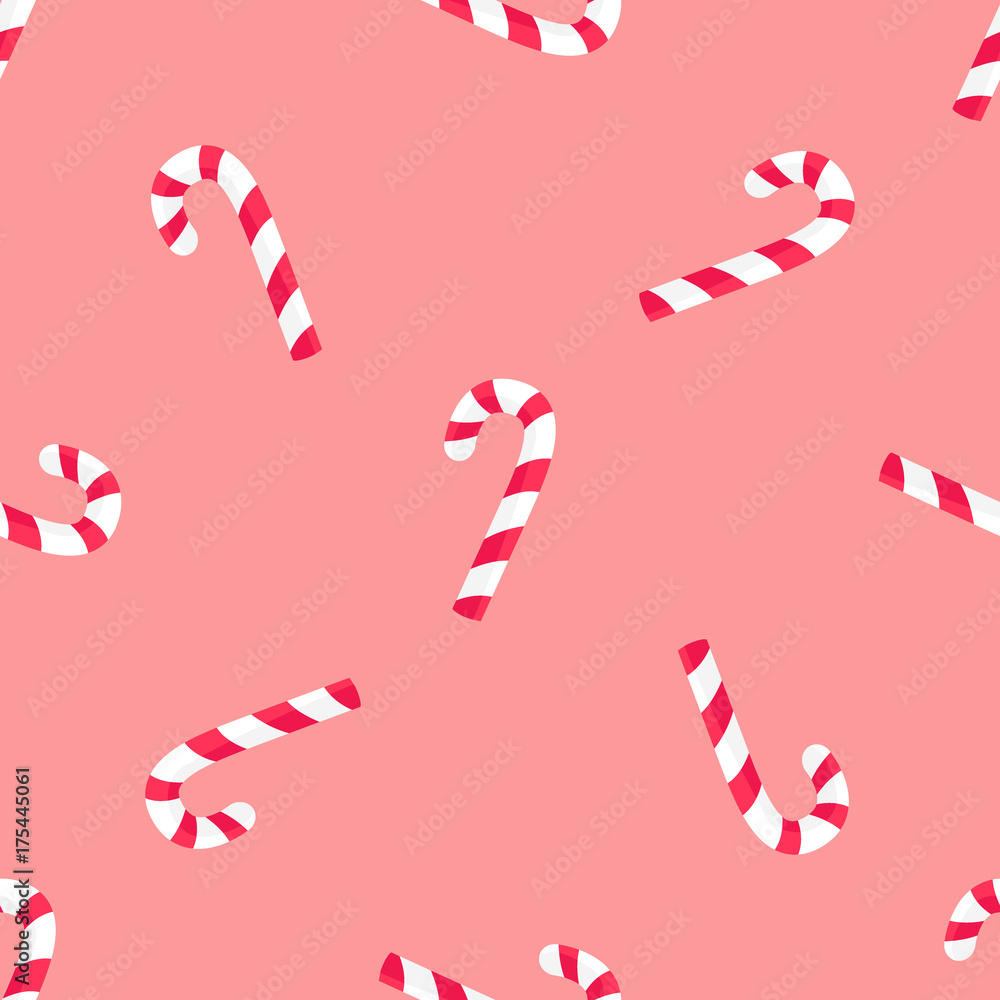 Striped Candy Stick Seamless Pattern Vector Paper Striped Candy Stick Seamless Pattern Vector Paper