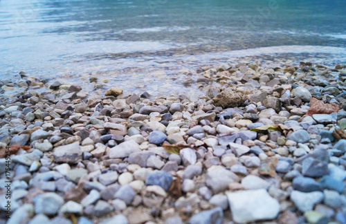 Clear water with stones
