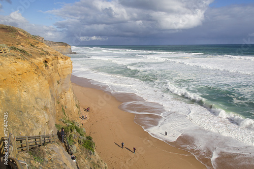 Beach at Gibson's Steps on the Great Ocean Road photo