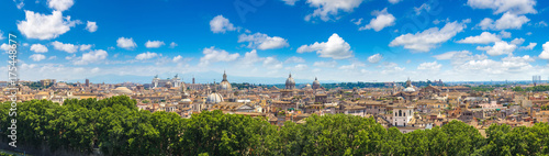 Panoramic aerial view of Rome