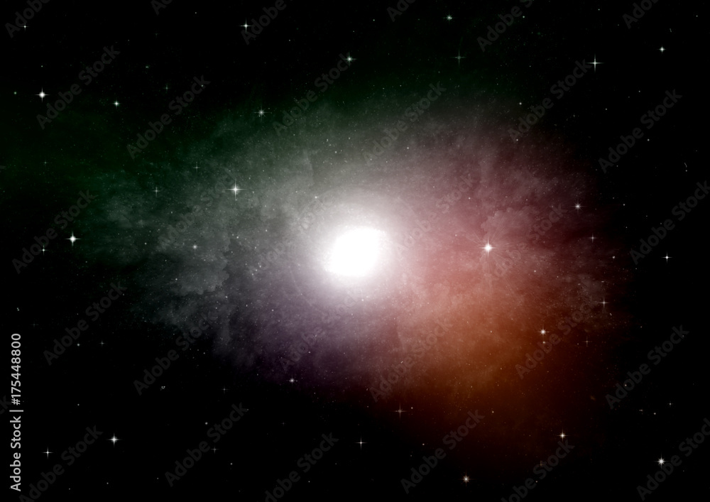 Fototapeta premium galaxy in a free space