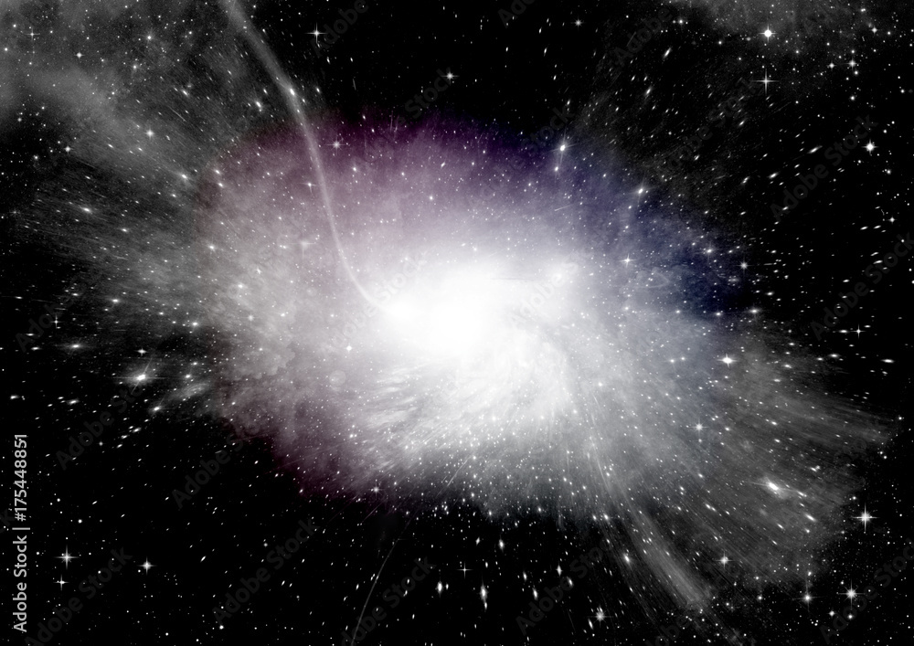 galaxy in a free space galaxy in a free space
