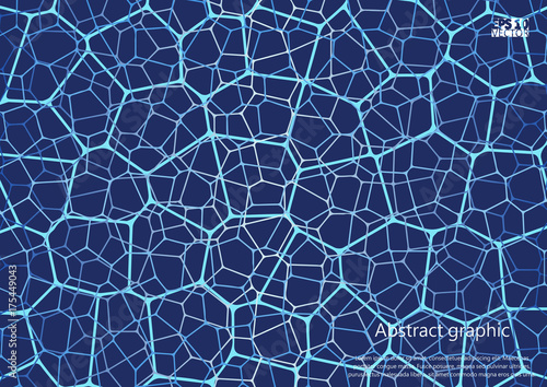 Geometric abstract background with connected line and dots. Structure molecule and communication. Scientific concept for your design. Medical, technology, science background. Eps10 Vector illustration