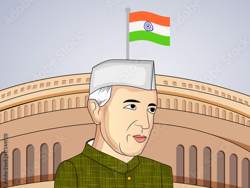 Illustration of background for Jawaharlal Nehru Jayanti