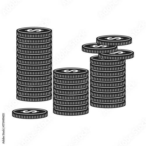 money icon colden stack