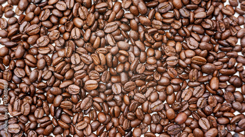 coffee beans for a background.